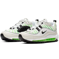 Nike Air Max 98 белые с зеленым