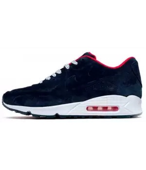 Nike Air Max 90 VT Navy Blue Red White с мехом