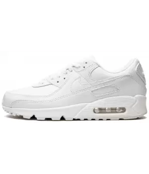 Nike Air Max 90 Leather White с мехом